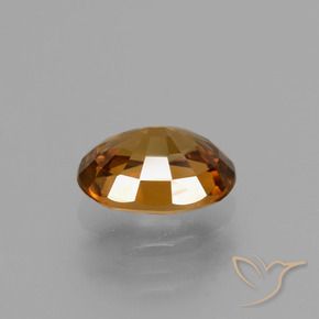 Zircon Brun cannelle profond naturelle ovale, 2.04 ct, VVS