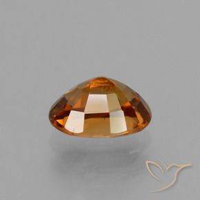 Zircon brun pain d'épices naturelle coupe ovale, 2,24 ct, VVS