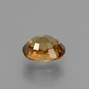 Zircon Orange Doré naturelle Coupe ovale, 2.21 ct, VVS