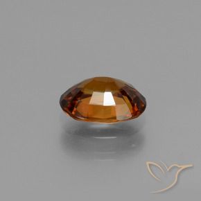 Zircon Ambre orange naturelle ovale, 1.69 ct, VVS