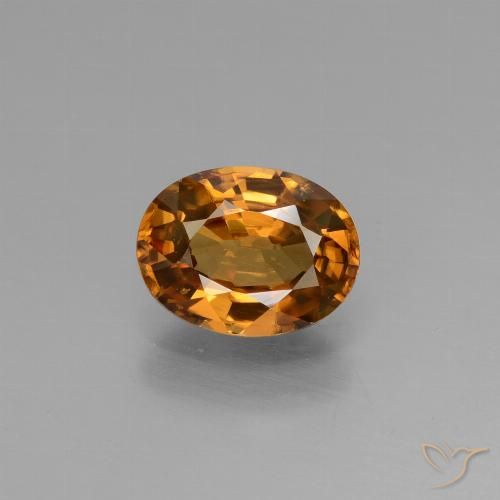 1.92ct Naturel Orange moyen Zircon, ovale, VVS-VS