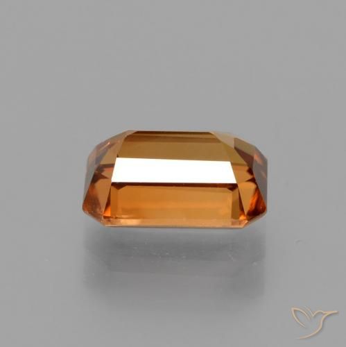 Zircon Orange moyen naturelle Octogone / coupe Émeraude, 1.62 ct, VS