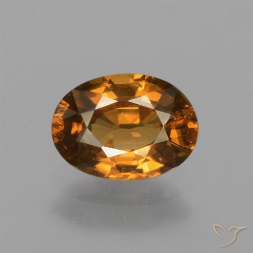 1.83ct Naturel Orange terre Zircon, ovale, VS