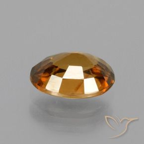 Zircon Orange terre naturelle ovale, 1.83 ct, VS