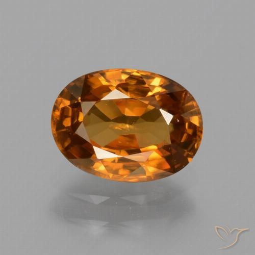1.86ct Naturel Orange terre Zircon, ovale, VS