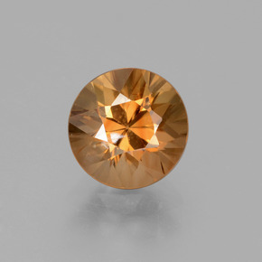 Zircon Orange moyen naturelle Coupe roude, 1.96 ct, VVS-VS