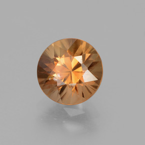 Zircon Orange moyen naturelle Coupe roude, 1.96 ct, VVS-VS