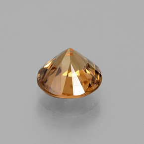 Zircon Orange moyen naturelle Coupe roude, 1.96 ct, VVS-VS
