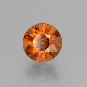 Zircon Orange moyen-foncé naturelle Coupe roude, 2.06 ct, VS