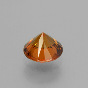 Zircon Orange moyen-foncé naturelle Coupe roude, 2.06 ct, VS