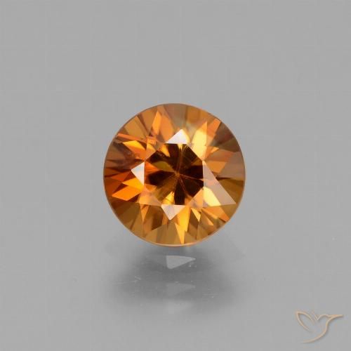 2.09ct Naturel Orange brunâtre Zircon, Tour, VVS-VS