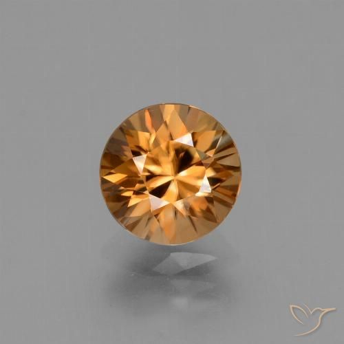 2.19ct Naturel Orange foncé Zircon, Tour, VVS-VS