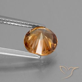 Zircon Orange foncé naturelle Tour, 2.19 ct, VVS-VS