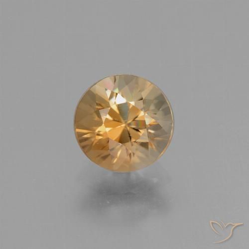 2.01ct Naturel Orange doré Zircon, Tour, VVS-VS