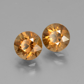 Achetez naturel 3,76ct orange zircon gems, coupe roude, en provenance cambodge chez gemselect. en stock, livraison internationale!