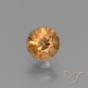Zircon Orange moyen naturelle Tour, 1.32 ct, VVS-VS