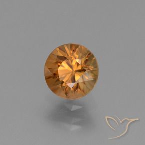 Zircon Orange brun naturelle Tour, 1.36 ct, VVS-VS