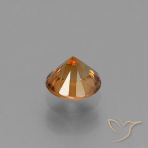 Zircon Orange brun naturelle Tour, 1.36 ct, VVS-VS