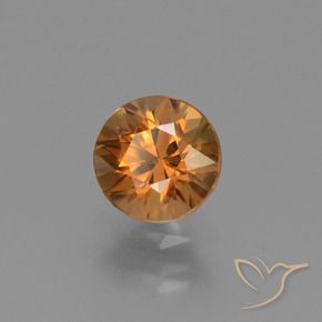 Zircon Orange rouille naturelle Tour, 1.50 ct, VVS-VS