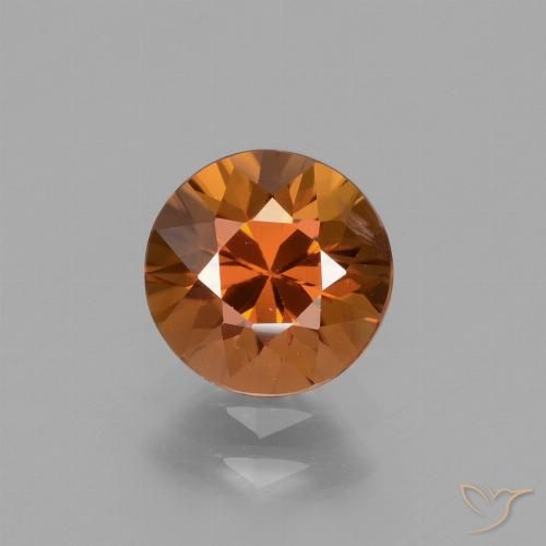 1.89ct Naturel Orange foncé Zircon, Tour, VS