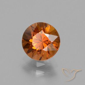 Zircon Orange foncé naturelle Tour, 1.89 ct, VS