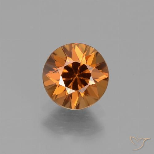 1.64ct Naturel Orange foncé Zircon, Tour, VVS-VS