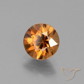 Zircon Orange foncé naturelle Tour, 1.64 ct, VVS-VS