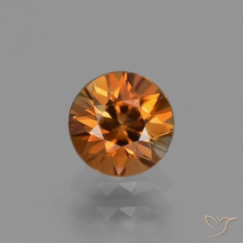 1.30ct Naturel Orange moyen Zircon, Tour, VVS-VS