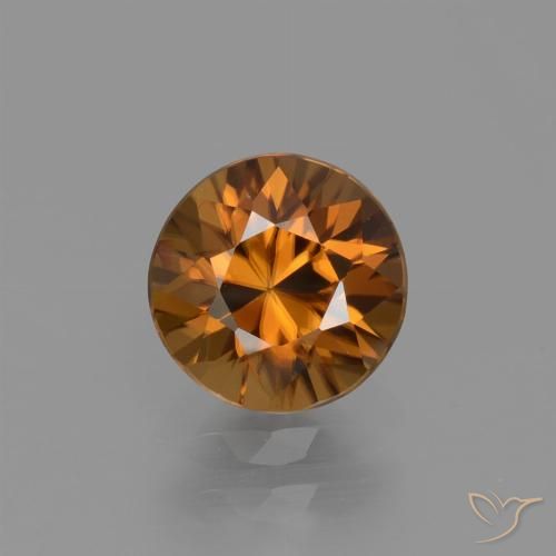 1.60ct Naturel Orange moyen Zircon, Tour, VVS-VS