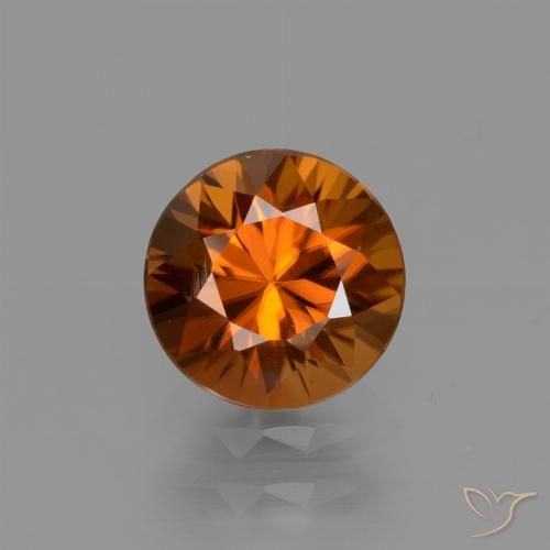 1.65ct Naturel Orange moyen Zircon, Tour, VVS-VS