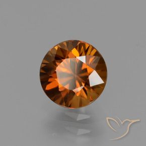 Zircon Orange moyen naturelle Tour, 1.65 ct, VVS-VS