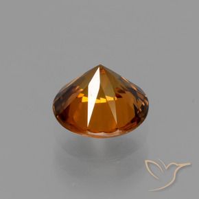 Zircon Orange moyen naturelle Tour, 1.65 ct, VVS-VS