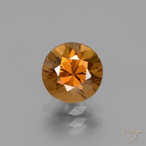 2.35ct Naturel Orange foncé Zircon, Tour, VVS