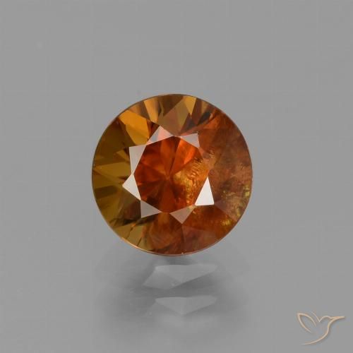 2.12ct Naturel Orange foncé Zircon, Tour, VS-SI