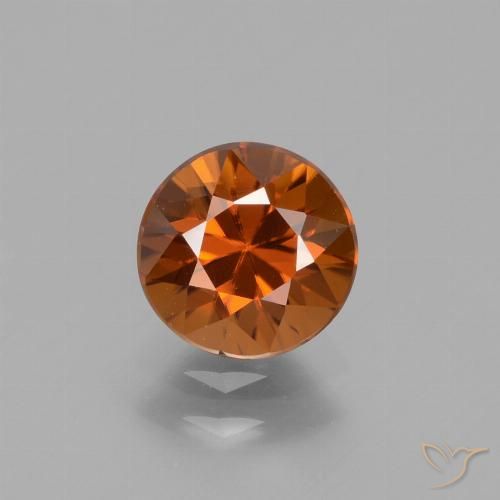 1.72ct Naturel Orange jaunâtre Zircon, Tour, VVS-VS