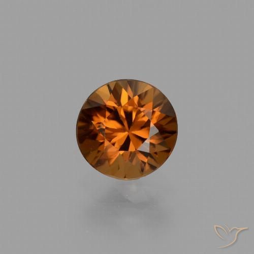 1.43ct Naturel Orange brunâtre foncé Zircon, Tour, VVS-VS