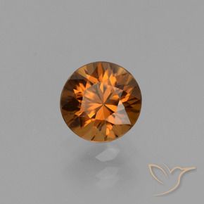 Zircon Orange brunâtre foncé naturelle Tour, 1.43 ct, VVS-VS