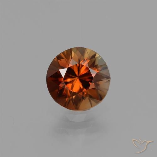 1.19ct Naturel Orange rouge foncé Zircon, Tour, VVS-VS