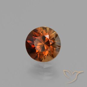 Zircon Orange rouge foncé naturelle Tour, 1.19 ct, VVS-VS