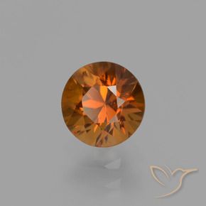 Zircon Orange moyen-foncé naturelle Tour, 1.38 ct, VVS-VS