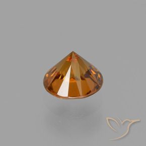 Zircon Orange moyen-foncé naturelle Tour, 1.38 ct, VVS-VS