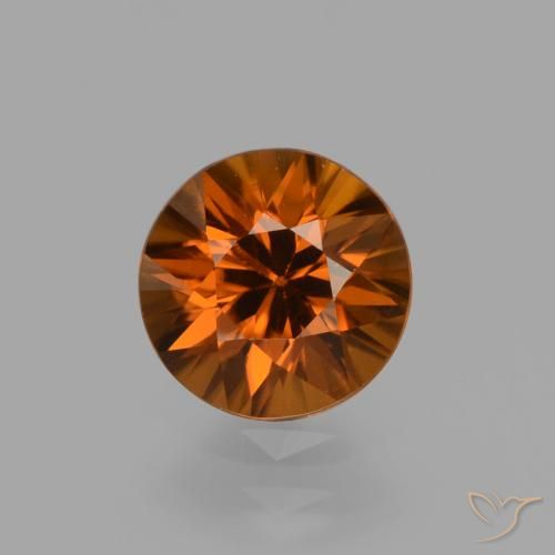 1.54ct Naturel Orange foncé Zircon, Tour, VVS-VS