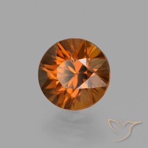 Zircon Orange foncé naturelle Tour, 1.54 ct, VVS-VS