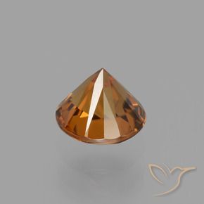 Zircon Orange moyen-foncé naturelle Tour, 1.43 ct, VVS-VS