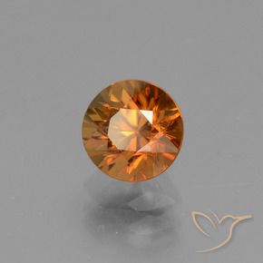 Zircon Orange jaunâtre naturelle Tour, 1.52 ct, VVS-VS