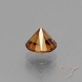 Zircon Orange jaunâtre naturelle Tour, 1.52 ct, VVS-VS