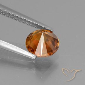 Zircon Orange moyen naturelle Tour, 1.32 ct, VVS-VS