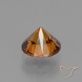 Zircon Orange moyen-foncé naturelle Tour, 1.75 ct, VVS