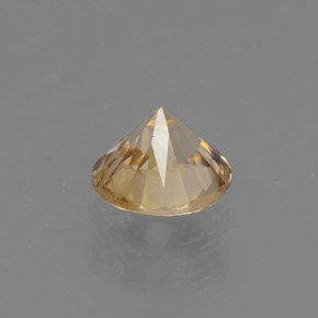 Zircon or naturelle coupe roude, 1,25 ct, VVS