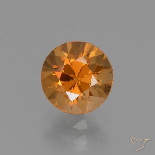 1.66ct Naturel Orange foncé Zircon, Tour, VVS-VS